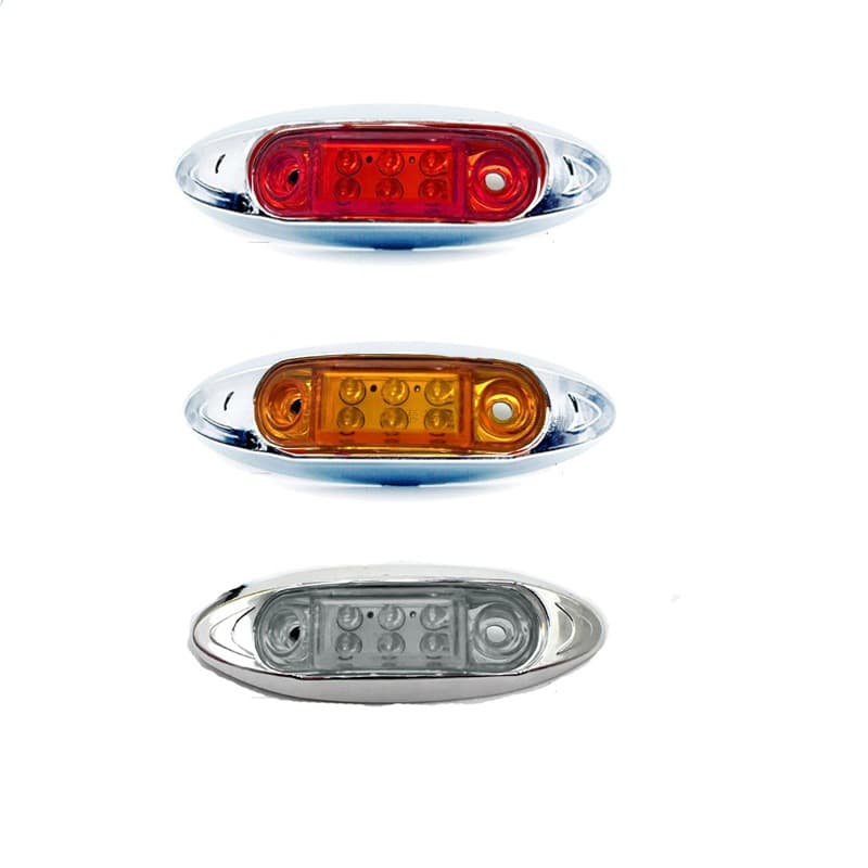 Truck Side Lights 12V 24V Red Yellow White LED Turn Signal Lights Direct Plug in for Trailers And Trucks High Intensity PC+ABS