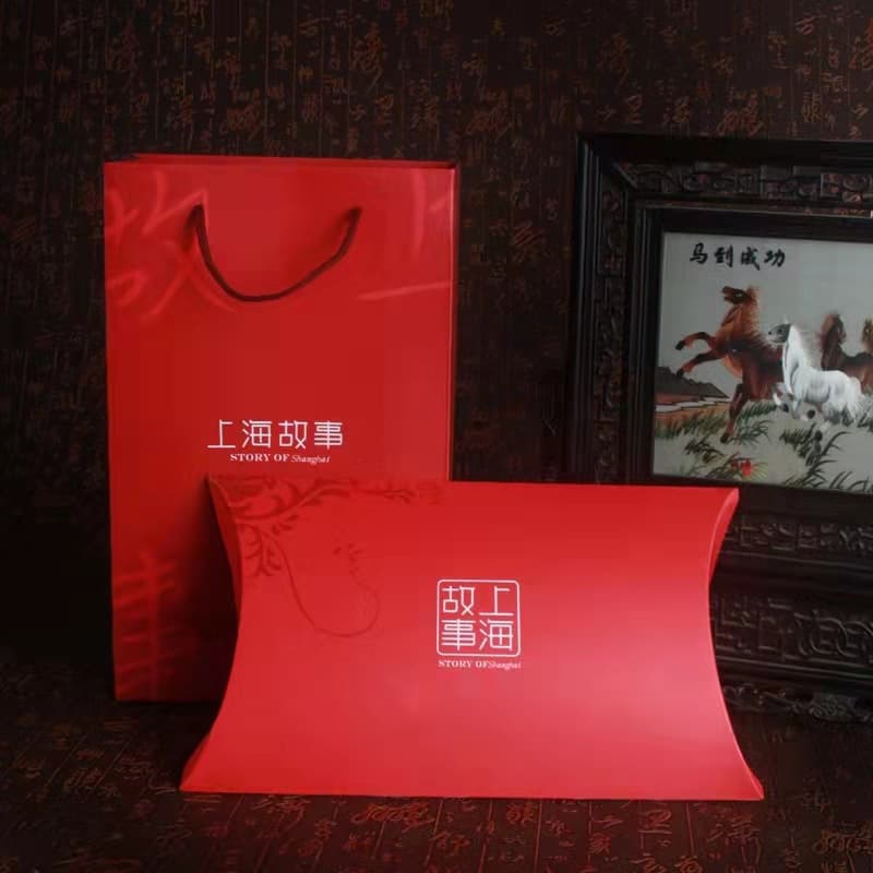 Festive Gift Box Premium Scarf Gift Set Shanghai Story Gift Bag Handbag Silk Scarf Gift Box Stock Wholesale