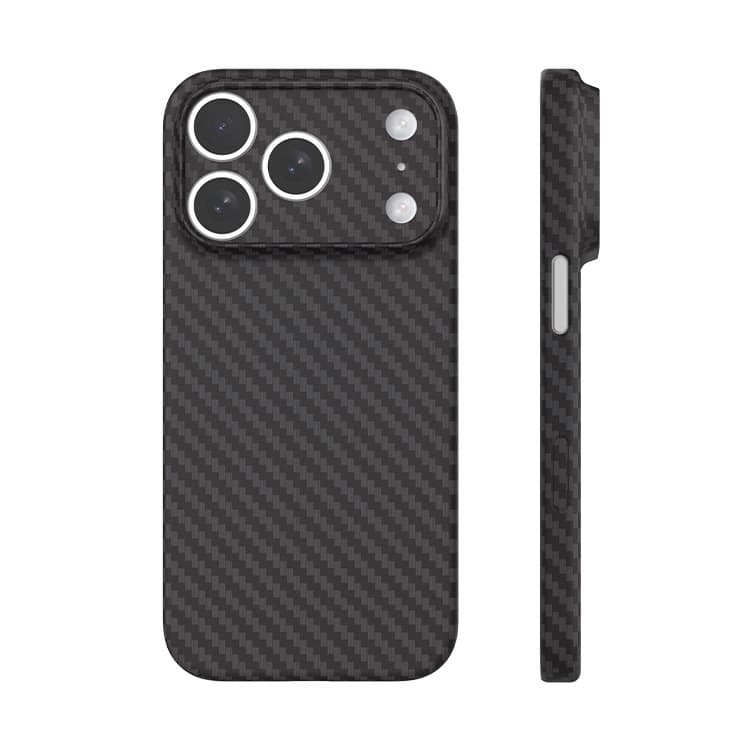 iPhone 17 Pro Max Kevlar Carbon Fiber Texture Compatible with Apple 16 Phone Case 15 Ultra-Thin PP Shell AIR