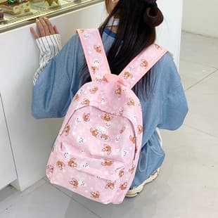 Cross-Border New Japanese Casual Backpack, Sweet and Cute Cartoon Backpack for Girls, Campus Style Student Backpack