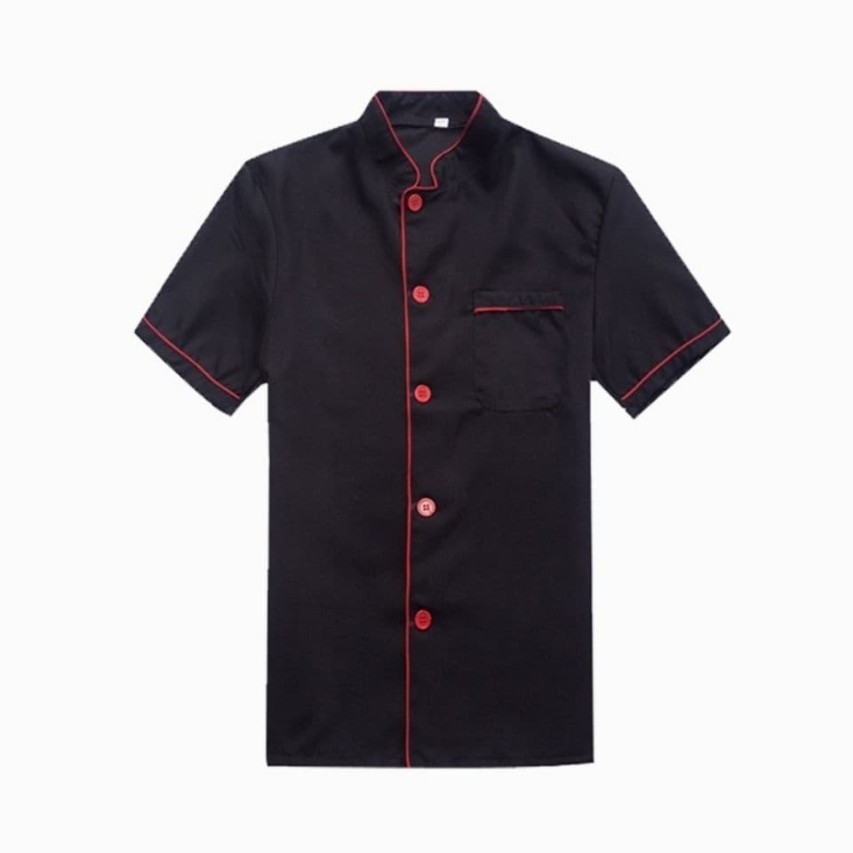 Nuanfeng Lai Black Chef Uniform Plus Size Chef Work Hotel Workwear Free Shipping Summer Short Sleeve Breathable