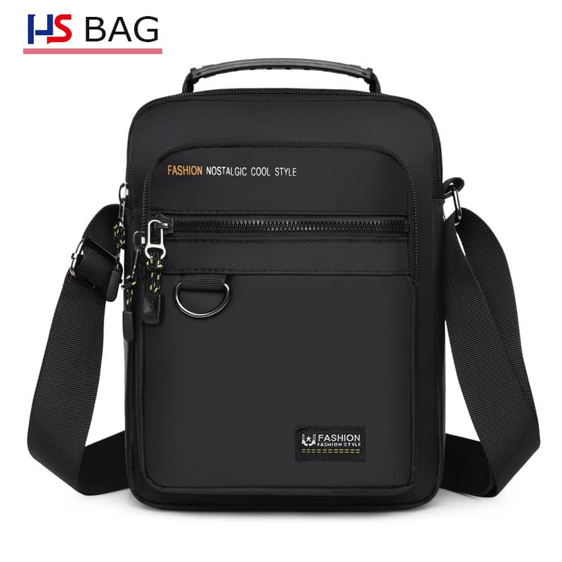 New men's handbag, business large-capacity multi-layer casual outdoor shoulder crossbody bag, trendy style.