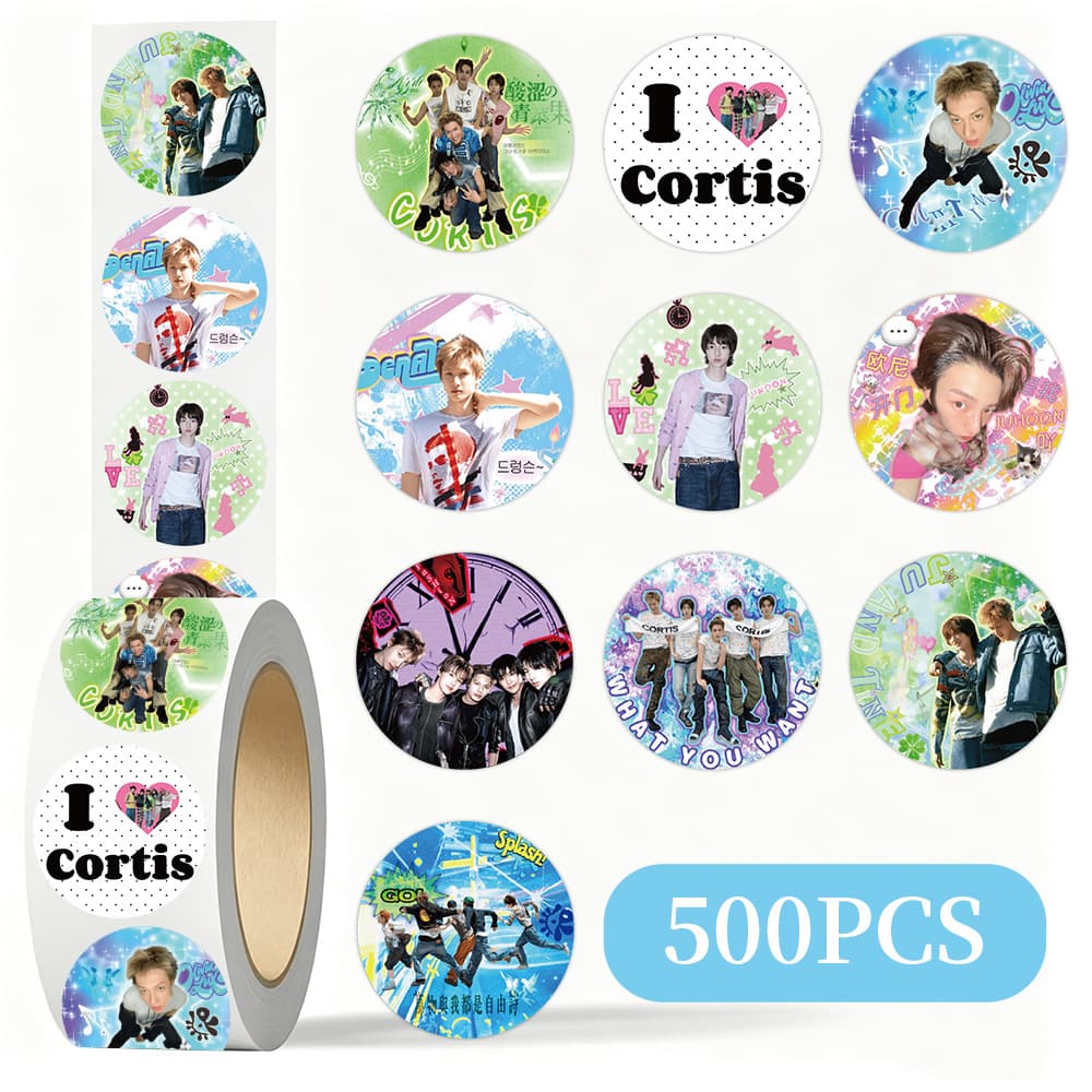 CORTIS Korean men's group peripheral stickers rolls diy handbook gift gift box flat decorative sealing tape