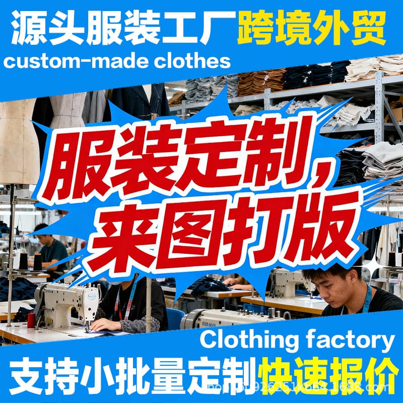 Garment factory clothing pattern making, tailoring, custom clothing, small batch garment OEM, outsourced processing for school uniforms and T-shirts