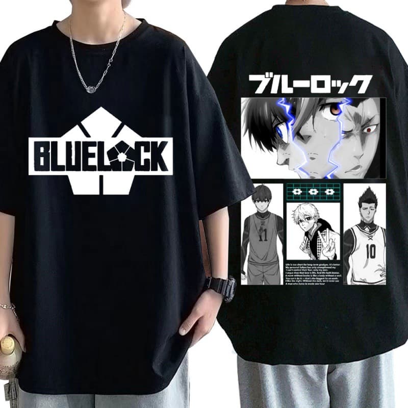 Cross-border Anime BLUE LOCK Blue Lock Printed Casual Sport T-Shirt Short Sleeve