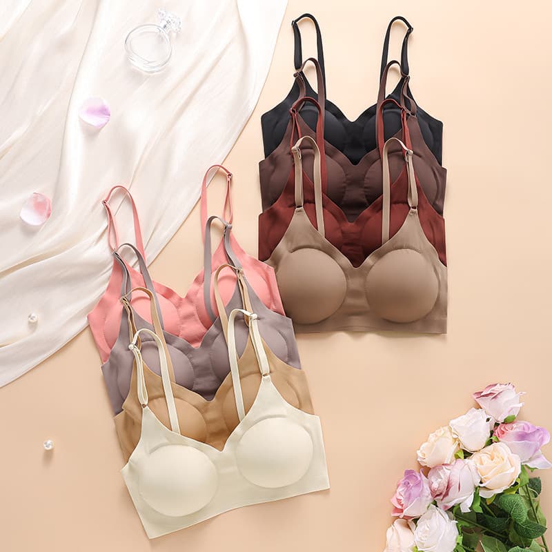 Wireless Bra, Back-Smoothing Push-Up Camisole, Breathable Seamless Sports Bra, Cross-Border Export Wholesale Seamless Underwear