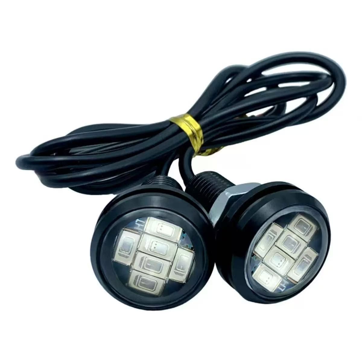 High Power LED Daytime Running Light for Car, Motorcycle, Electric Vehicle, 6-LED Eagle Eye Light, Reverse Light