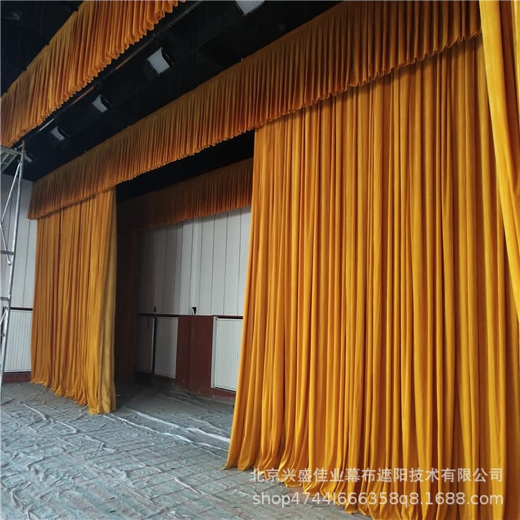 Dongying Theater Performance Screening Curtain, Flame-retardant and Fire-resistant Curtain, Conference Background Curtain, School Auditorium Curtain