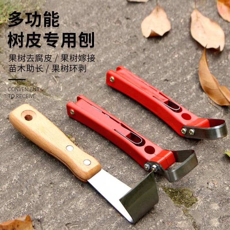 Tree Bark Scraper Tool, Fruit Tree Bark Scraper, Multi-Function Scraper, Rot Disease Bark Scraper, Round-Head Deburring Tool
