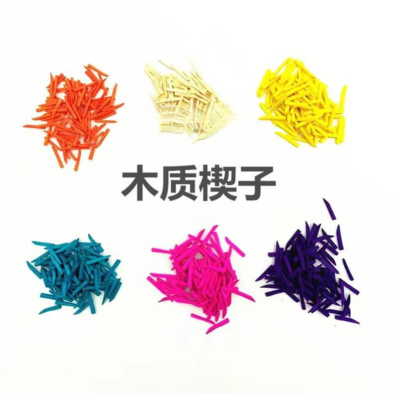 Dental Wedges Wooden Wedge Elastic Plastic Interdental Wedge Filling Kit Dental Materials Oral Care