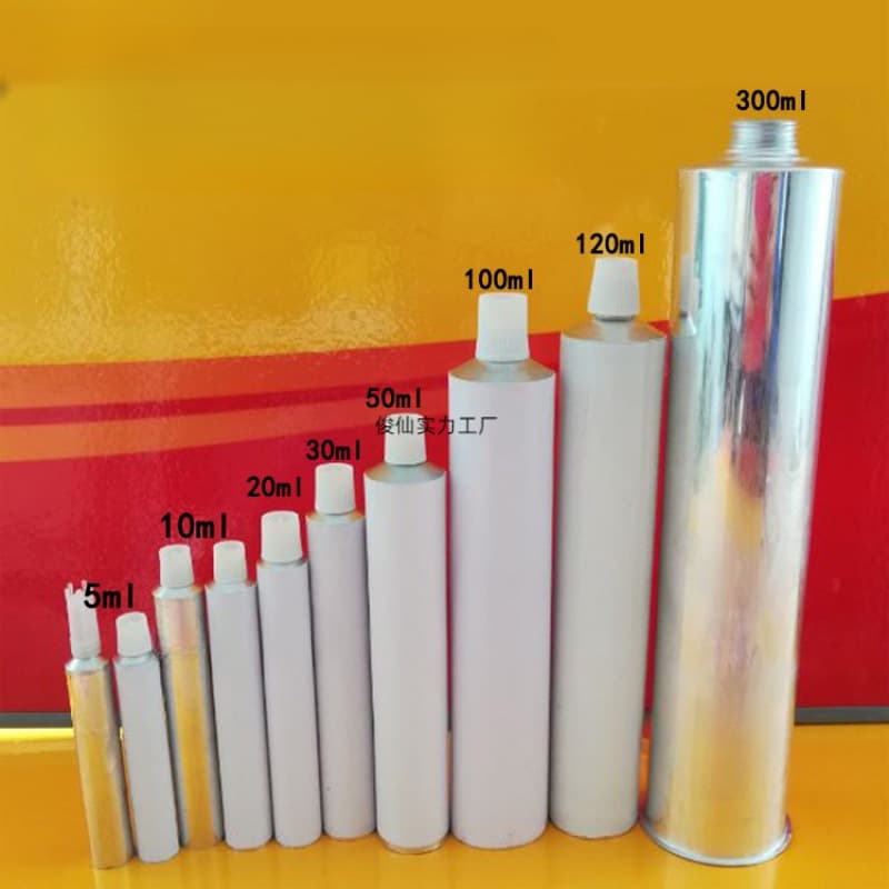 Toothpaste skin aluminum soft tubes for dispensing glue, pigments, paint, blank aluminum tubes, dispensing tubes, and metal empty aluminum tubes.