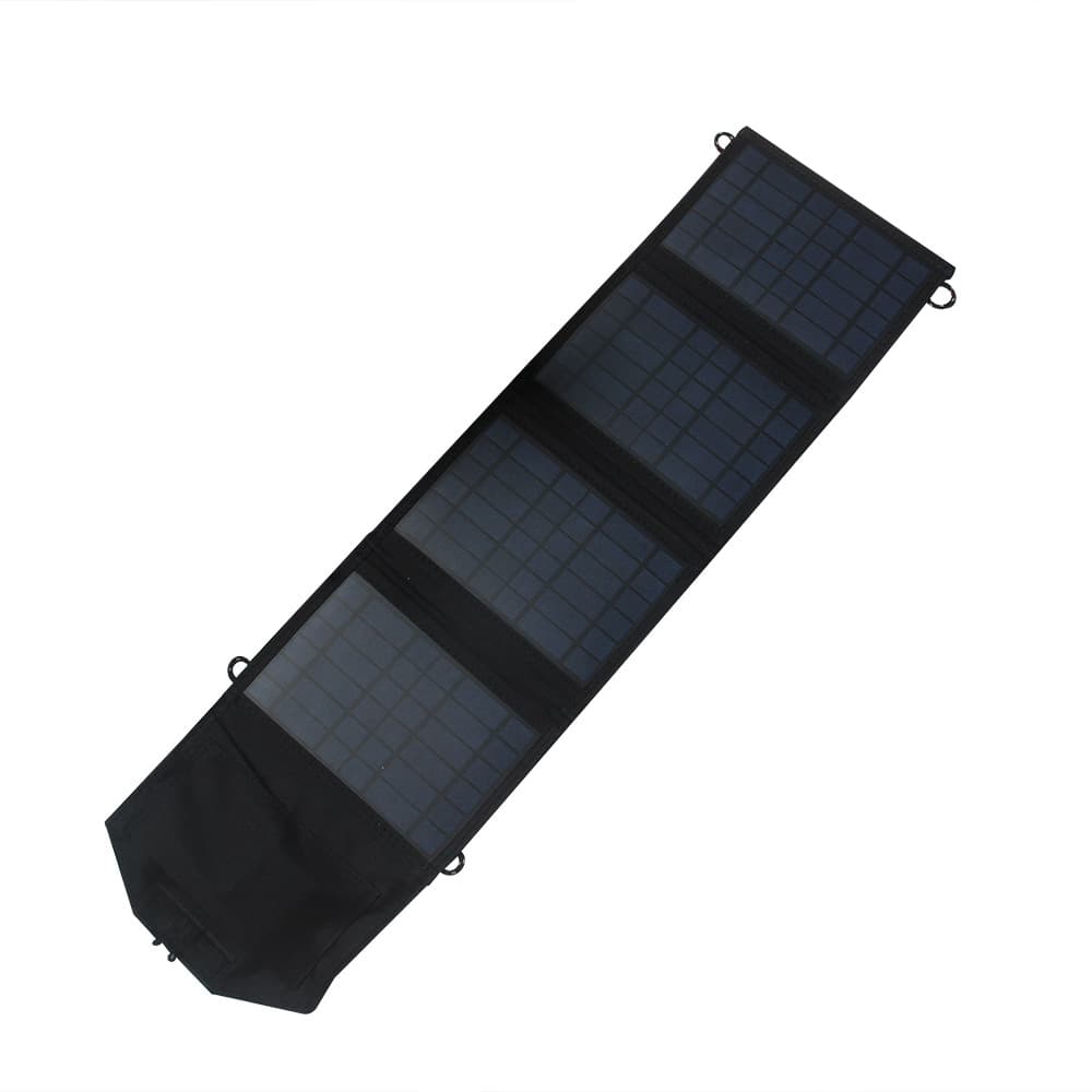 14W Portable Solar Folding Charging Bag, Solar Charger, Power Bank with Dual USB Output