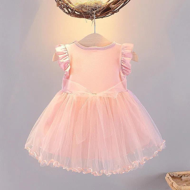Girls Frozen Dress Summer Kids Elsa Princess Dress Short Sleeve Baby Girls Fashion High-End