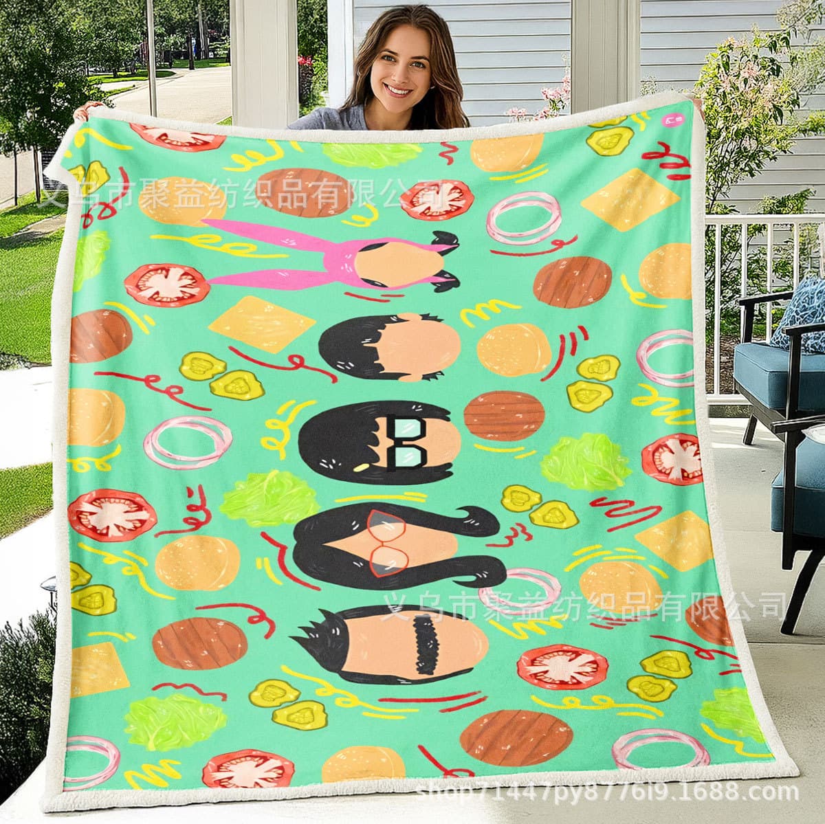 Lamb Fleece Double-Layer Blanket for Bed, Sofa, Office Nap, Suitable for All Seasons