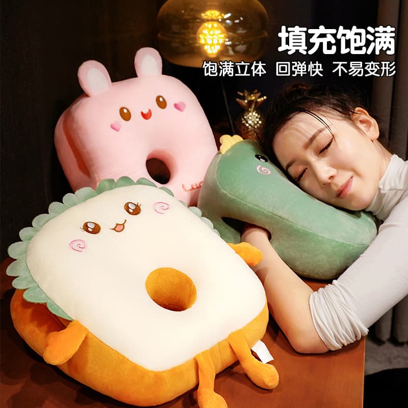Nap pillow, office nap artifact, primary school students' lunch break pillow, table children's nap pillow, girl's sleeping pillow