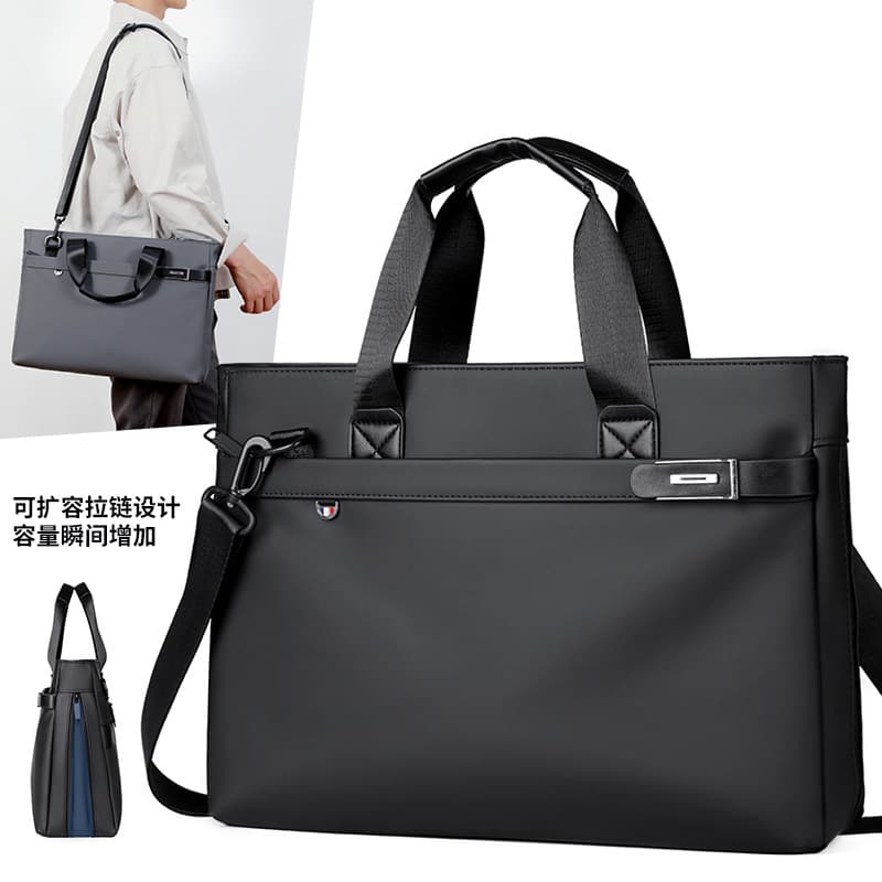 Briefcase cross-border export business CK film handbag computer bag 15-inch expanded men's bag shoulder bag large capacity