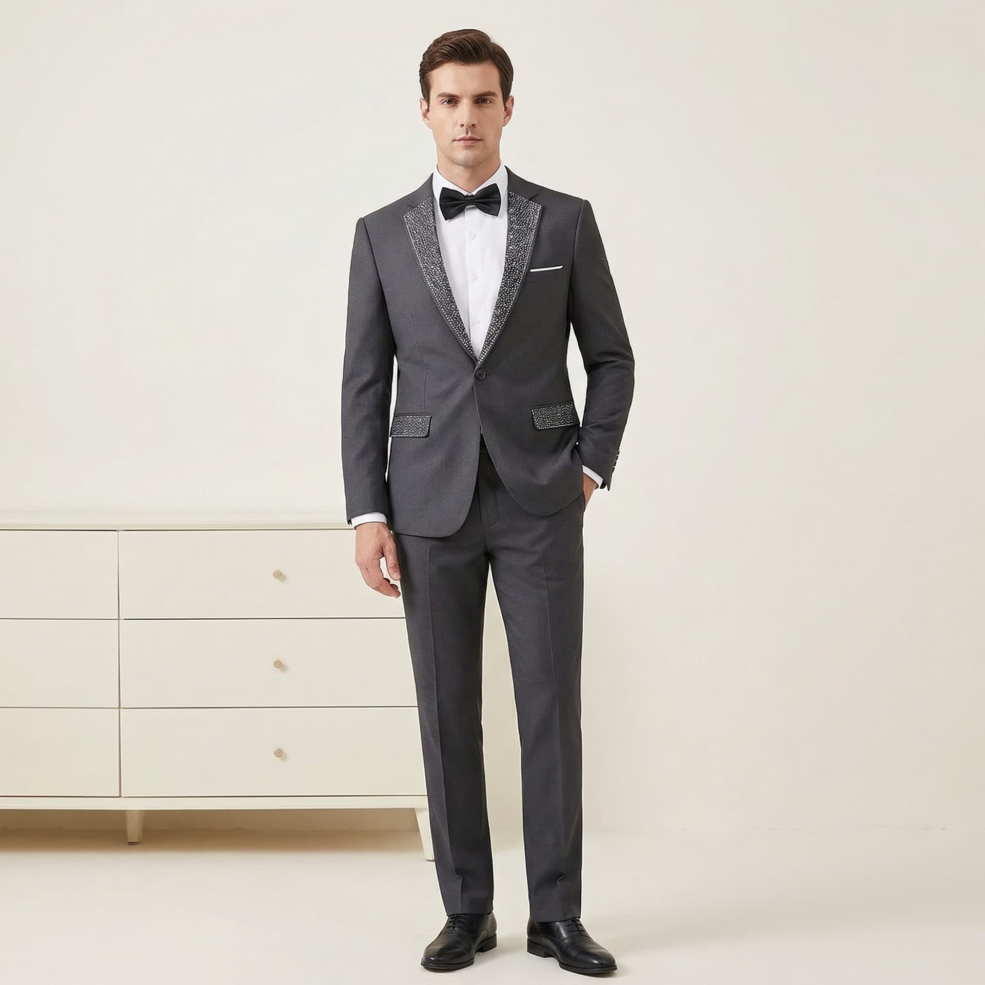 Hot Diamond Suit Foreign Trade Business Bestseller Suit Set Men's Banquet Suits Classic
