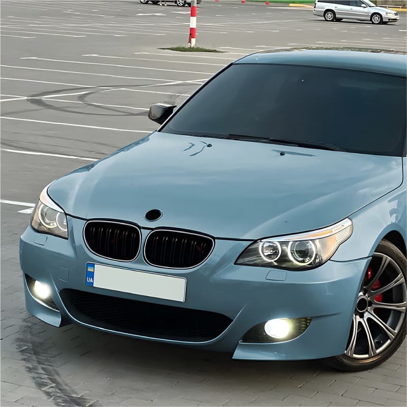 For BMW 5 Series E60 E61 2004-2010 Single/Dual Line LED Lighted Grille Modification