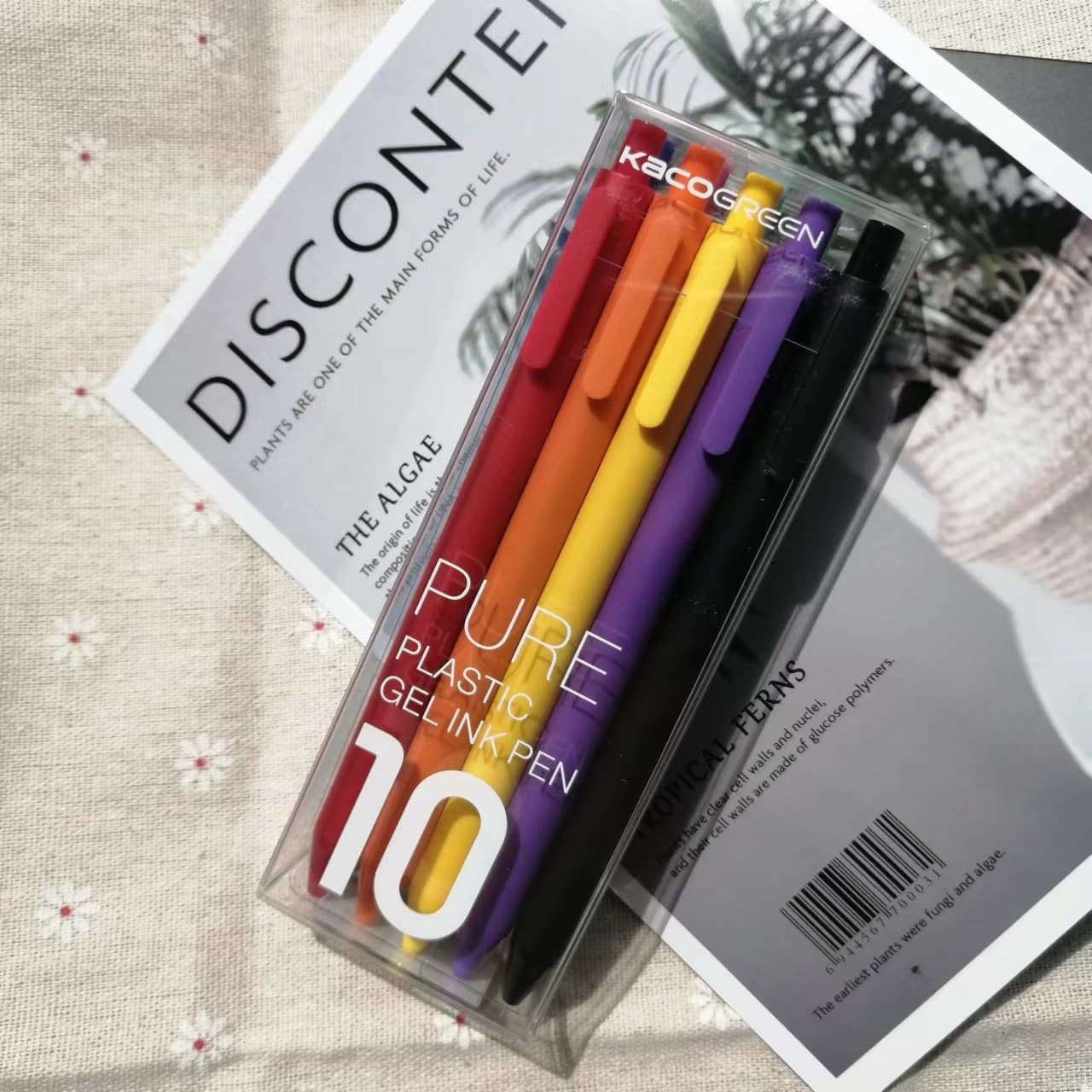 KACO book source gel pen candy color mixed color pack of ten or twenty packs of 0.5 black core color core water pen signature pen