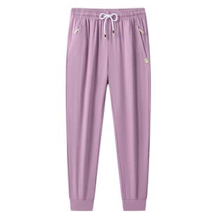 Cross-border Summer Ice Feel Casual Pants Super Stretch Long Pants Summer Thin Slimming Versatile Ice Silk Pants Comfortable Elastic Long Pants