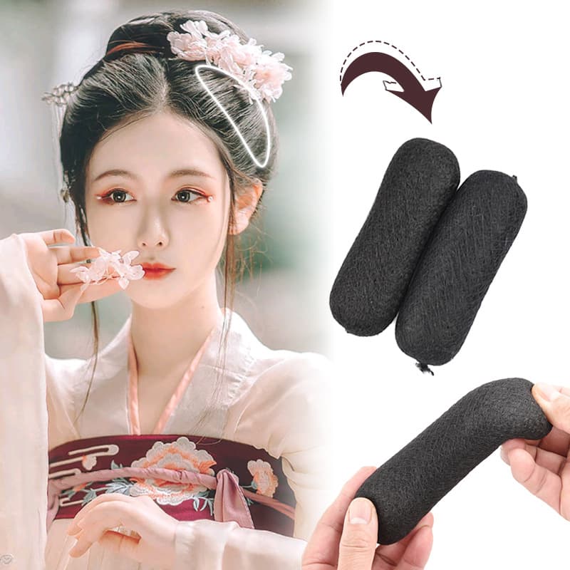 New Chinoiserie Back Head Pad Hair Bag Full Hair Pad Hair Ball Bridal Hair Style Makeup Artist Special Watermelon Hair Bag