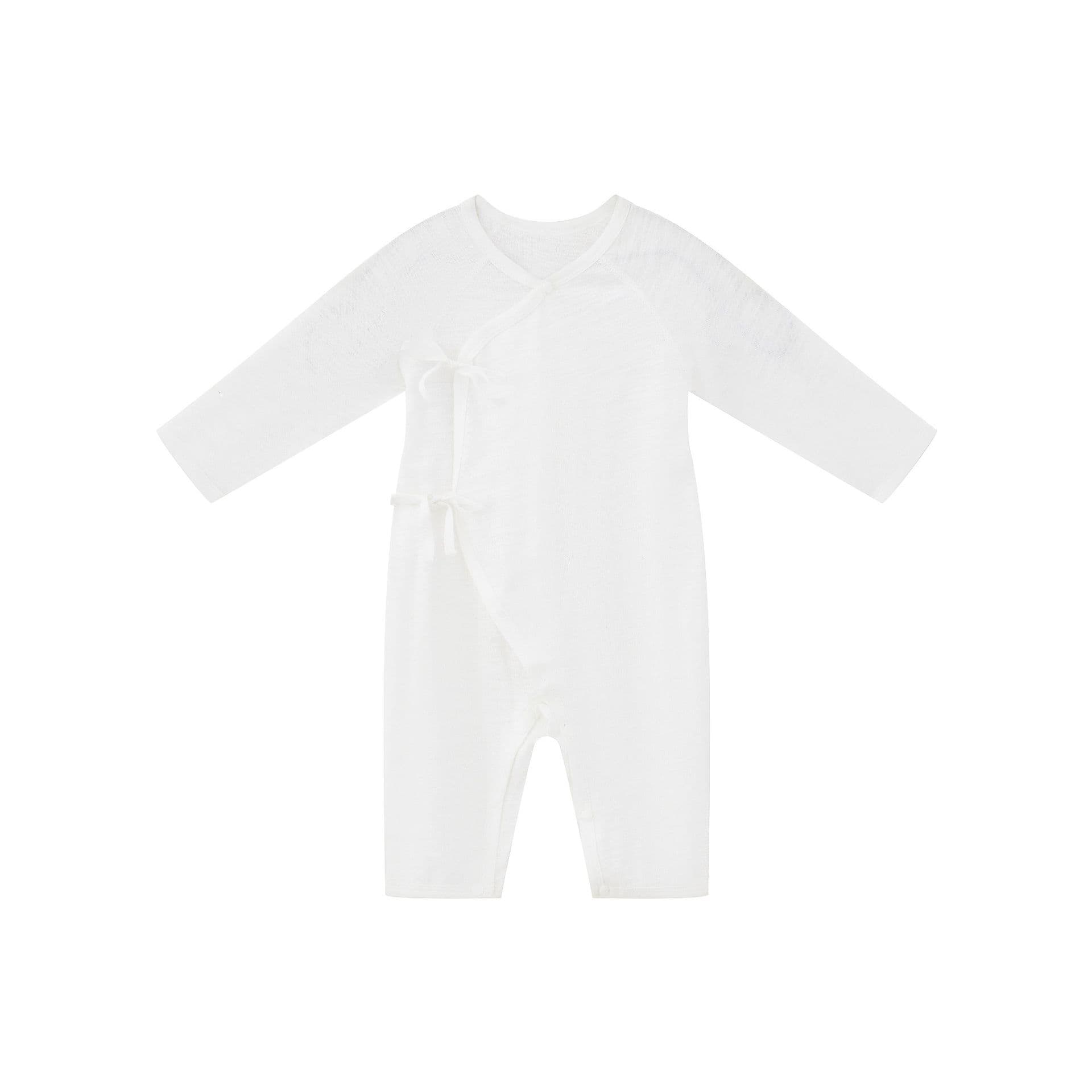 Baby Butterfly Long-Sleeve Cotton Bodysuit, Breathable Unisex Romper for Newborns, Spring/Summer Sleepwear & Air Conditioning Wear