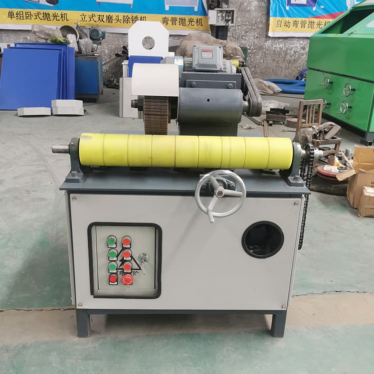 Round Pipe Polishing Machine Small Round Pipe External Grinding Equipment Stainless Steel Round Pipe Round Bar Polishing Sanding Equipment