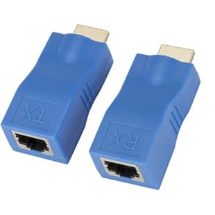 HDMI Single Network Extender 30m/60m, Single Network Cable to HDMI HD Network HDTV Amplifier Transmitter