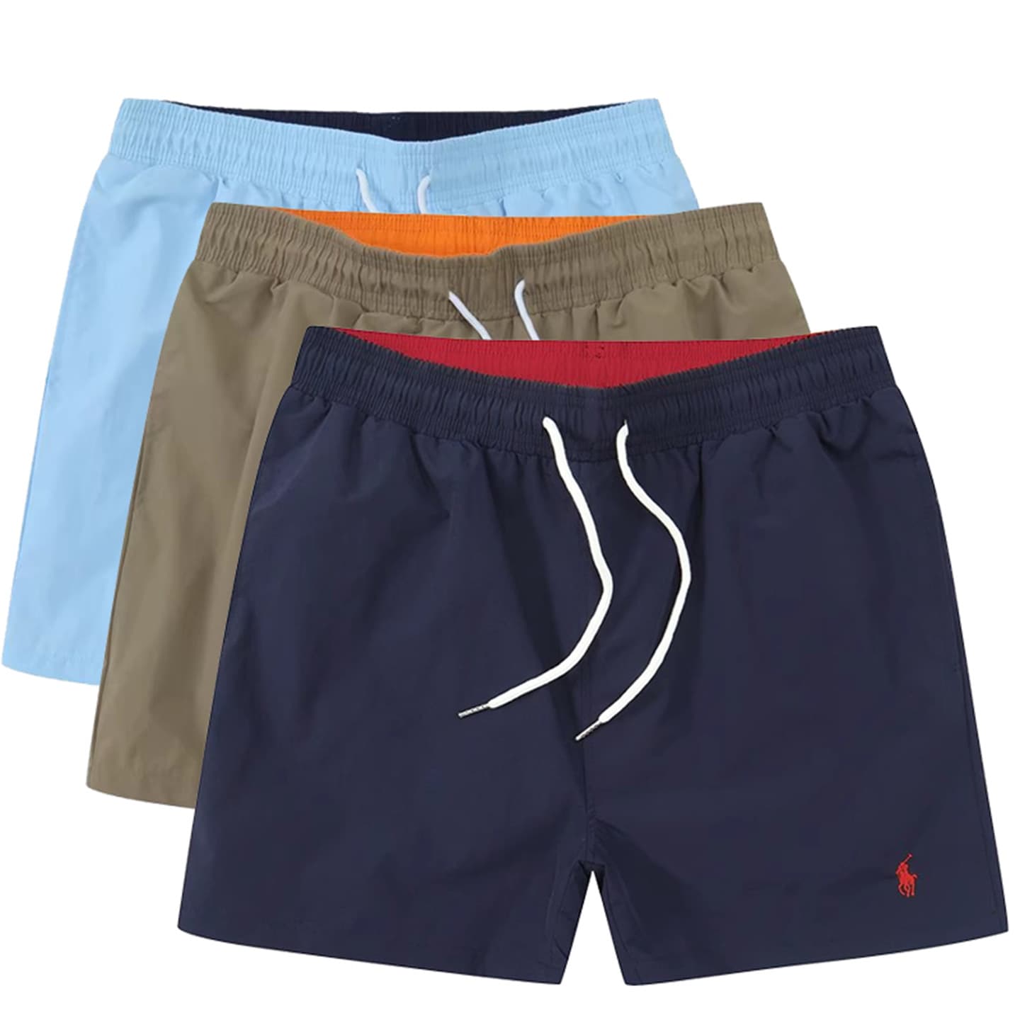 European and American export small horse logo beach shorts men's polo quick-dry sports shorts summer casual three-quarter surf shorts