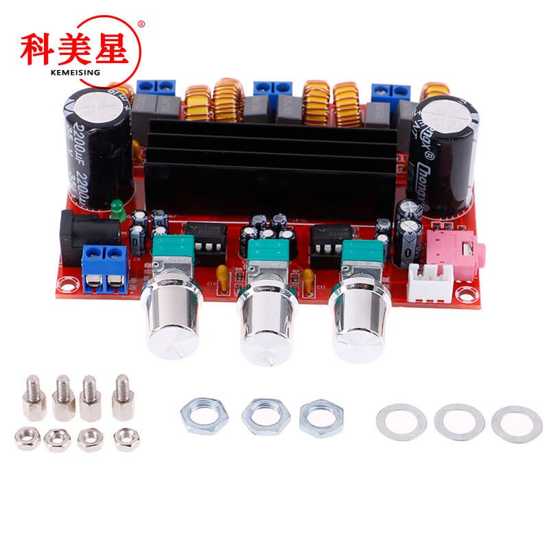 XH-M139 2.1 Channel Digital Amplifier Board, 12V-24V Wide Voltage, TPA3116D2 2*50W+100W