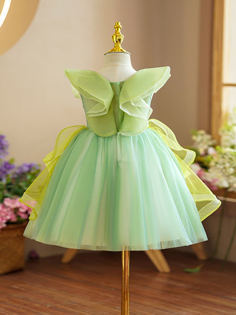 New Cross-Border Girls' Princess Dress Summer Gown Flower Girl Wedding Host Performance Tutu Dress