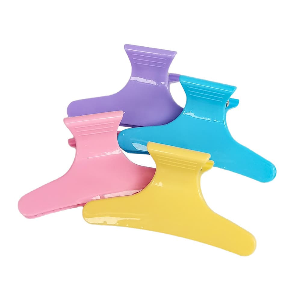 Mix Colors Plastic Butterfly Hair Clips  Holding And Parting