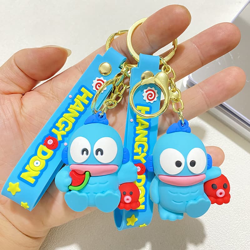 Cross-border Creative Clownfish PVC Keychain Cute Couple Doll Car Keychain Bag Pendant Small Gift