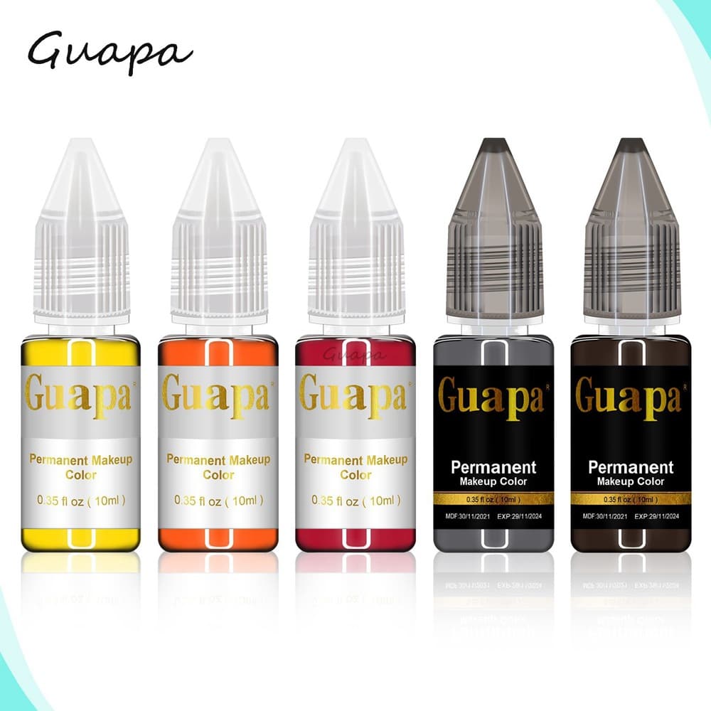 Semi-Permanent Tattoo Pigment Professional Tattoo Ink for Eyebrows, Lips, Eyeliner, and Body Art