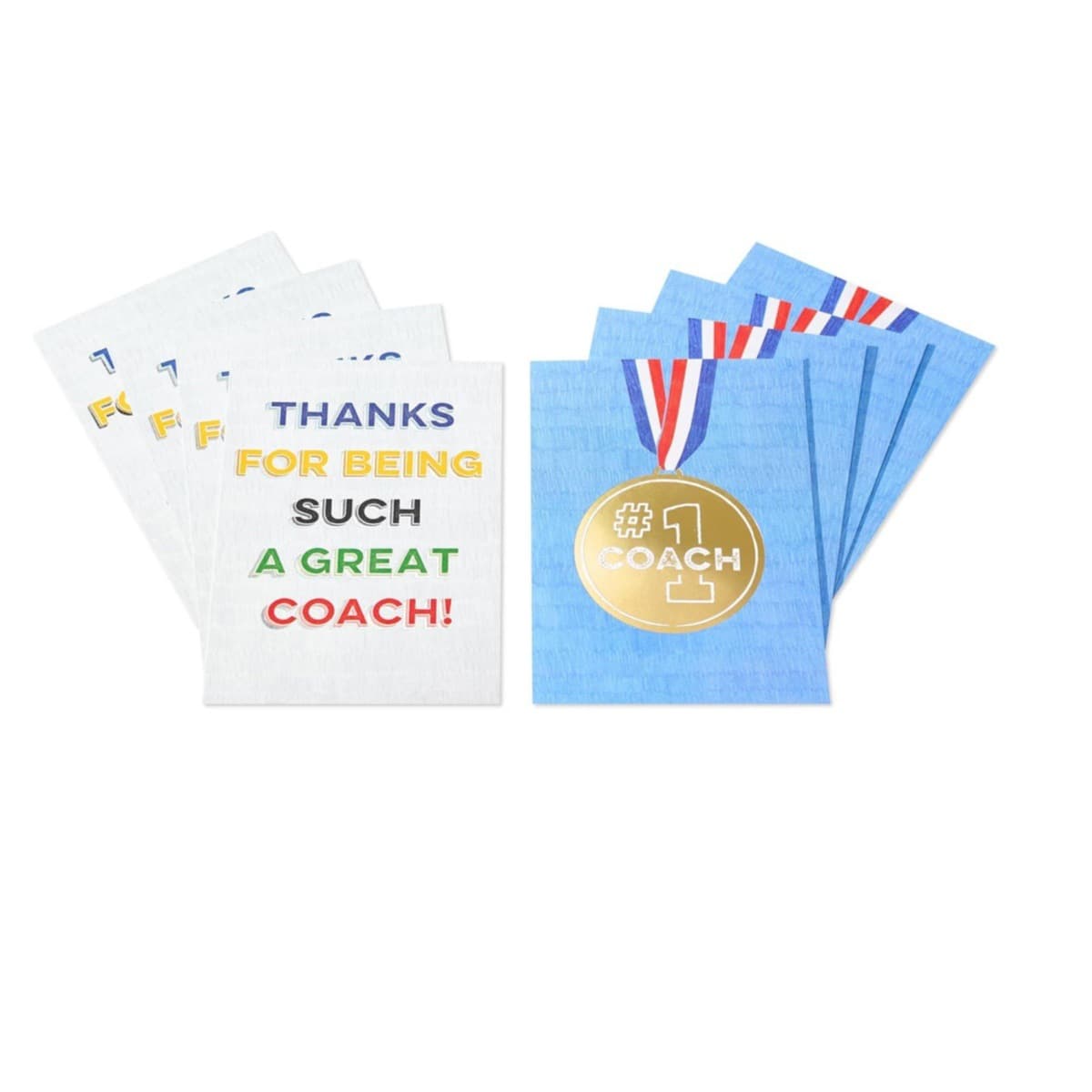 Thank you coach card for baseball softball basketball football coach medal pattern thank you card