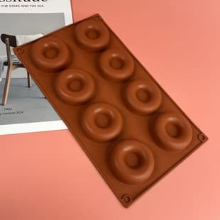 Donut Chocolate Dessert Cookie Mousse Baking Mold DIY Candle Aromatherapy Drop Glue Gypsum Silicone Mold