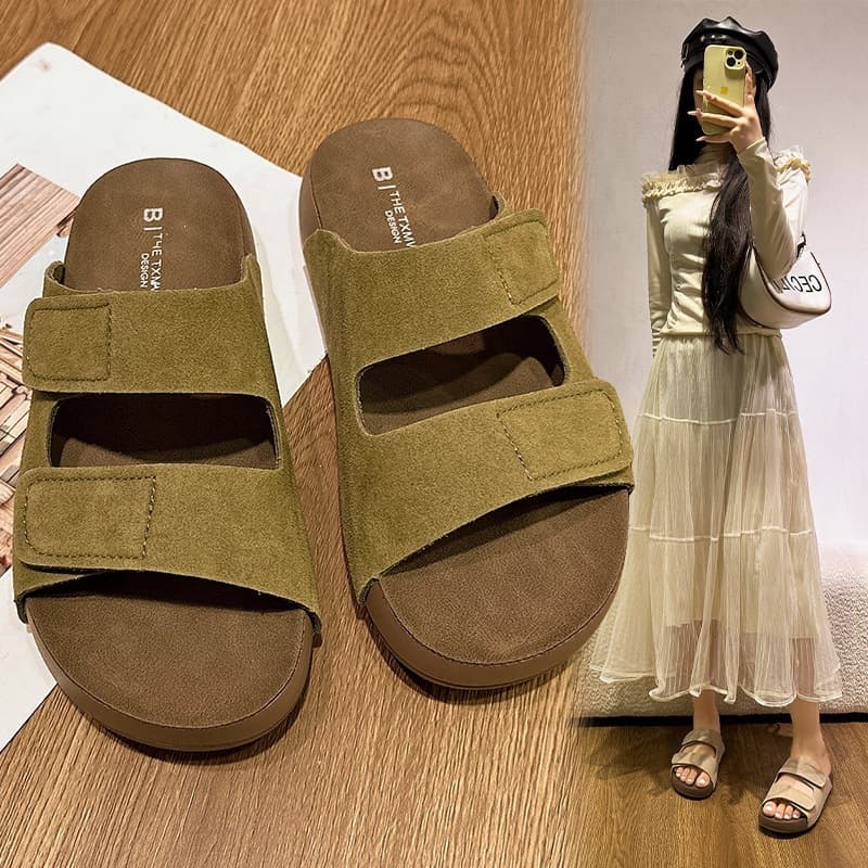 Thick-Soled Birkenstock Sandals for Women Summer 2026 New Style Lightweight and Comfortable Casual Beach Sandals