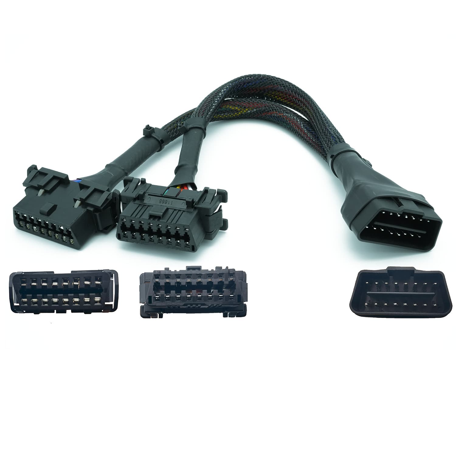 The manufacturer sells OBD one-two (Kia and Toyota) extension cords, suitable for Kia and Toyota cars