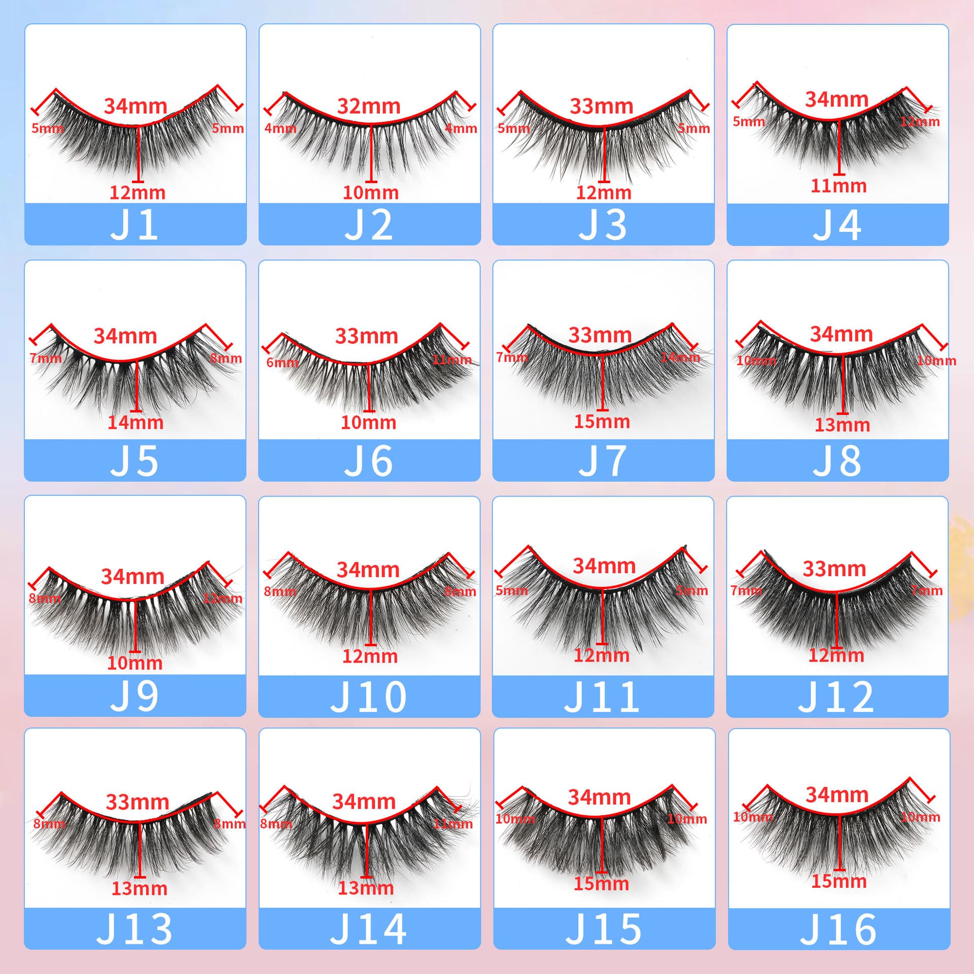 2025 Cross-Border New 3D Silk Hair False Eyelashes, Thick Cross, Natural, Soft and Curled, Stereo European and American