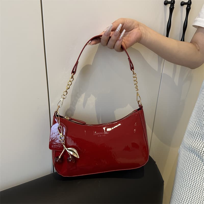 Fashionable Solid Color Underarm Bag for Women 2026 New Style Shoulder Handbag Textured Single Shoulder Crossbody Bag Tote