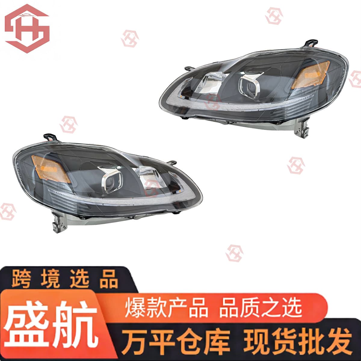LED Headlight Assembly for US 2003-2008 Toyota Corolla Base Model