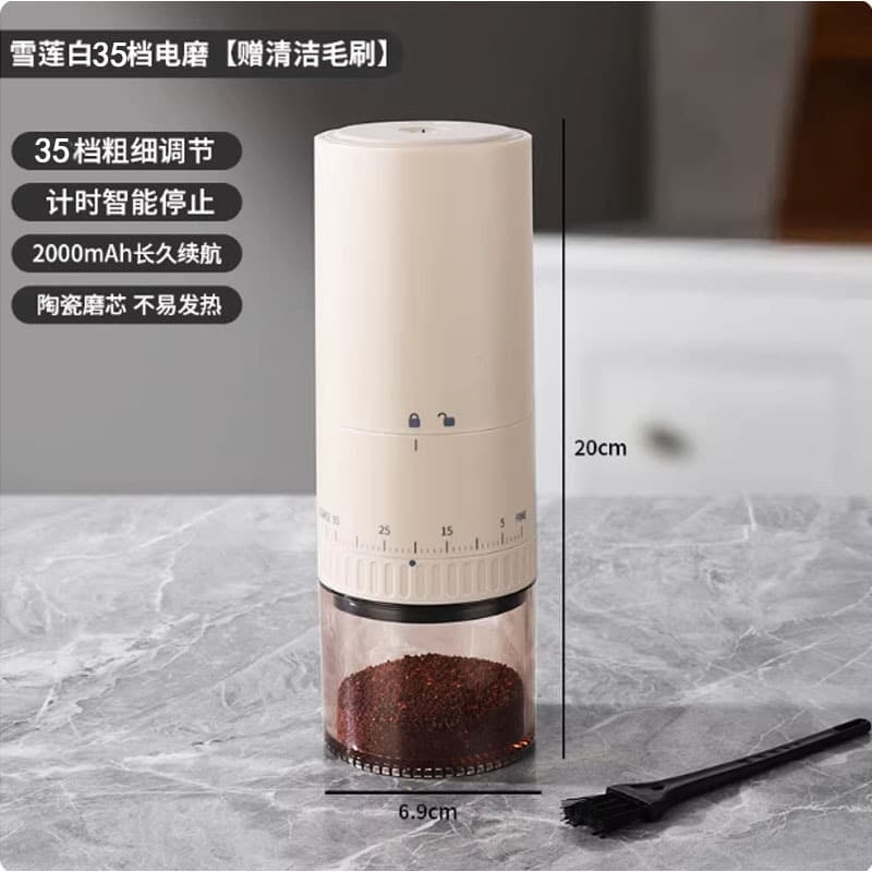Cross-border Portable Electric Coffee Grinder USB Rechargeable Coffee Grinder Electric Coffee Grinder Coffee Bean Grinder New