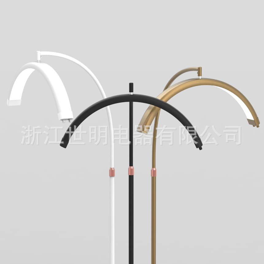 SM207 Cross-border Half-moon Eyelash Lamp, Beauty Eyebrow Tattoo Eyelash Care Eye Protection LED Tattoo Floor Gold Fill Light