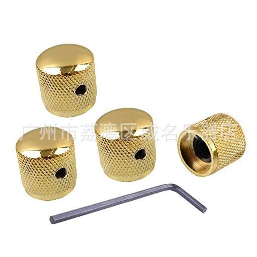Electric Guitar Metal Volume Knob Bass Volume Knob with Hole Iron Knob Volume Knob Switch Cap