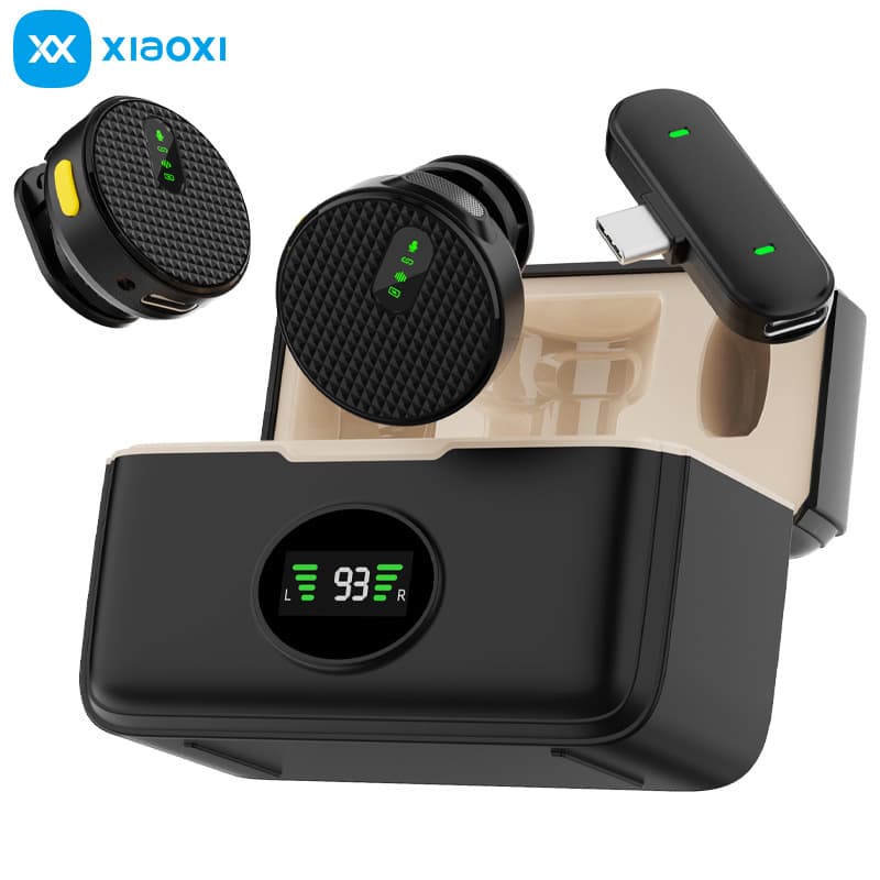 Private Model Customized New M40 Wireless Lavalier Microphone One-To-Two Sound Card Outdoor Live Broadcast Noise Reduction Radio Microphone