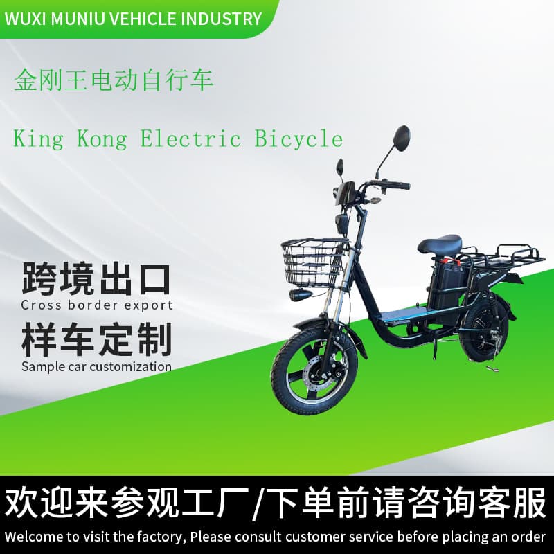 Export Electric Bike for Food Delivery, Urban Commuting, Hill Climbing, and Cargo Transport - Long Range King
