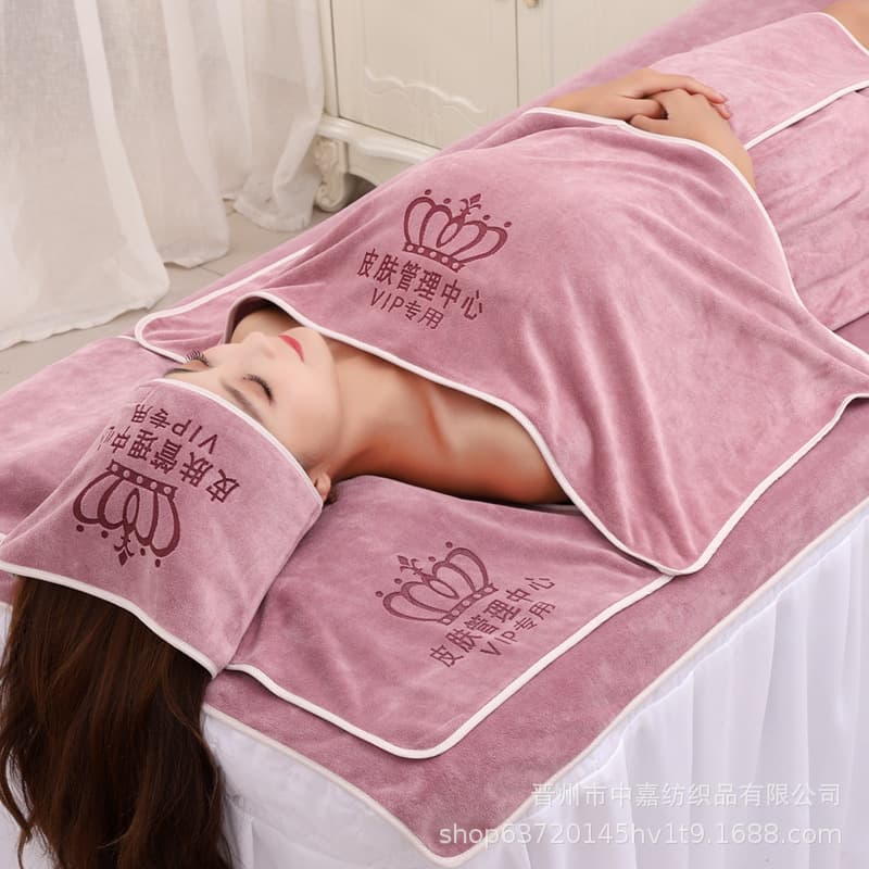 Towel Skin Care Wrap Towel, Quick-Dry Bath Towel, Bed Sheet, Large Size, Custom Logo for Skin Care