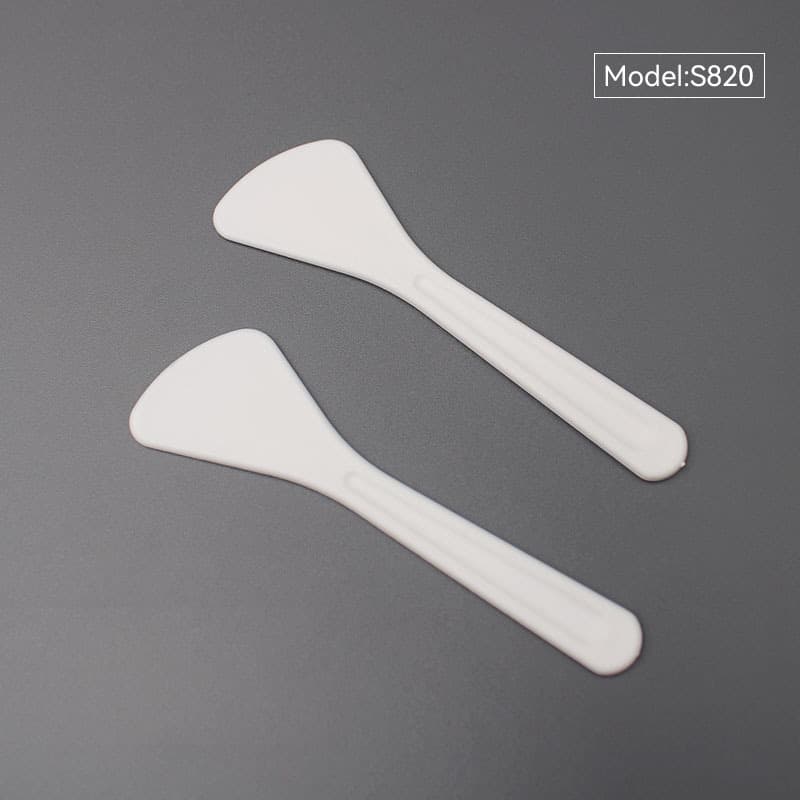 Exfoliating Scrub Mask Spoon, PP Cream Scoop, Cosmetic Dispensing Spoon, Plastic Mask Stick, Mask Bowl, In Stock