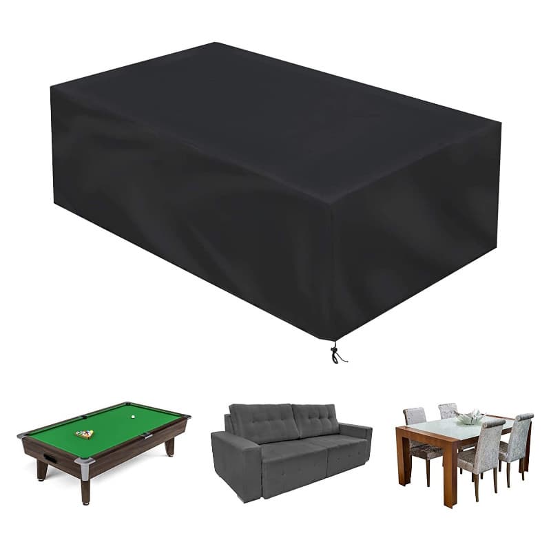 Nordic Cross-Border Best-Selling 7/8/9ft Pool Table Cover 210D Oxford Cloth Waterproof Dustproof Billiard Table Protector