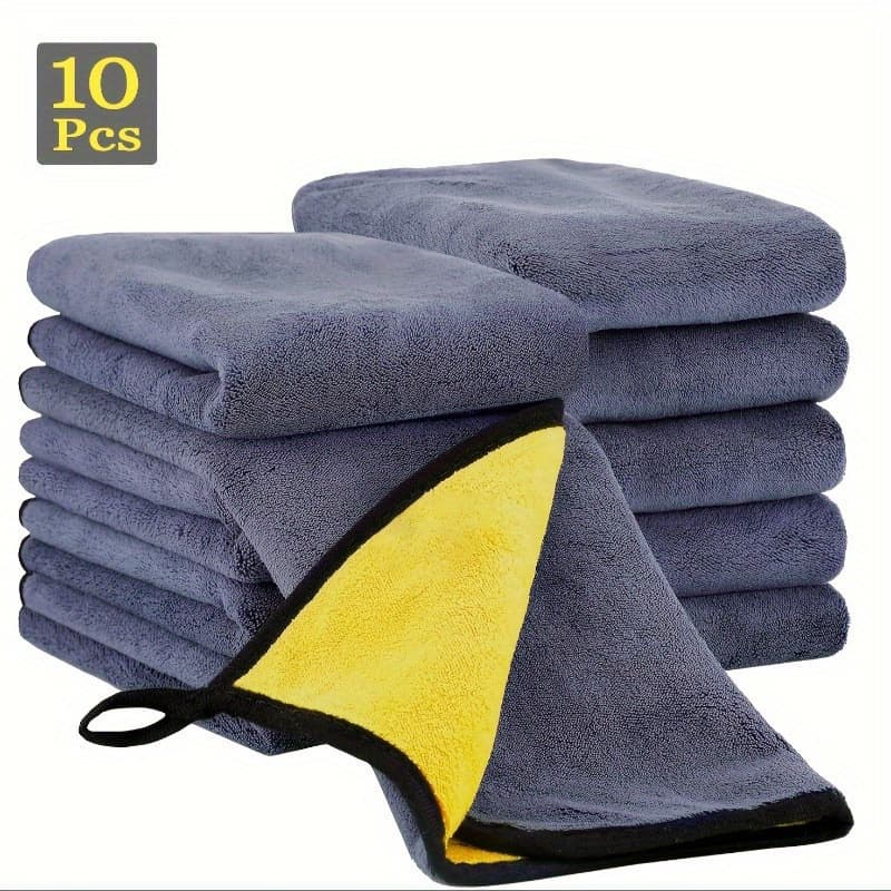 2026 New Cross-border Drop Shipping 10-Pack Microfiber Cleaning Towels Cross-border
